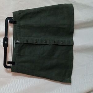 Women's Falls Creek Mini Skirt 14 Army Green Pre-owned